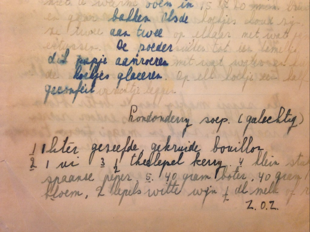 My mother's recipe for Londonderry soup © cadwu