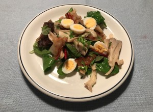 Salad with Oyster Mushrooms and Pancetta © cadwu