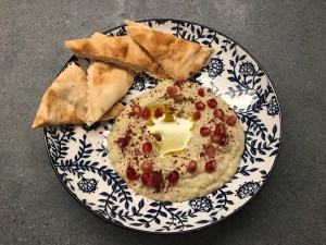 Baba Ganoush with naan © cadwu