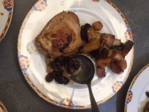 Chicken in Olorose with Seasonal Vegetables © cadwu