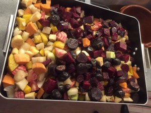 Seasonal Vegetables with Thyme and Rosemary ready for cooking© cadwu