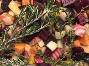 Seasonal Vegetables with Thyme and Rosemary © cadwu