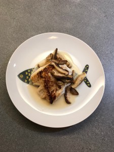 Haddock with Shiitake and White Wine sauce © cadwu