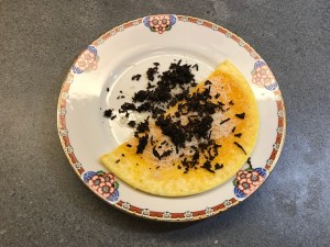 Omelet with Black Truffle and Parmesan Cheese © cadwu