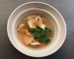 Dashi with Matsutake and Shrimps © cadwu