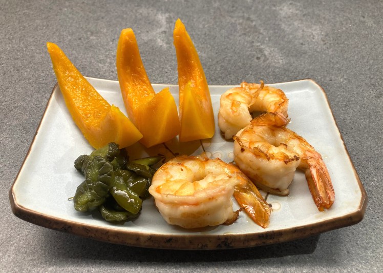 Japanese Pumpkin (Kabocha) with Shrimps ©cadwu