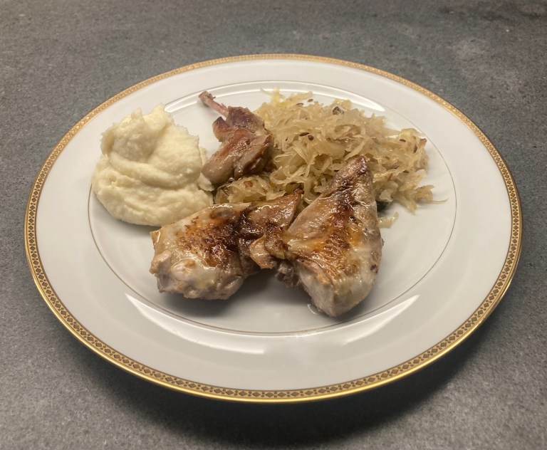 Partridge with Sauerkraut and Parsley Root – Cook and Drink
