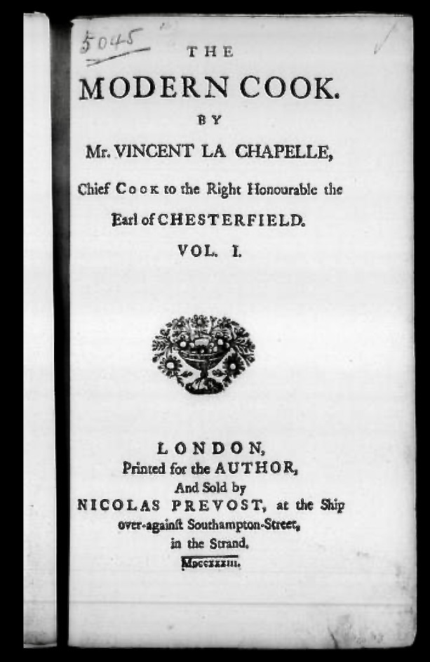 The Modern Cook by Vincent La Chapelle
